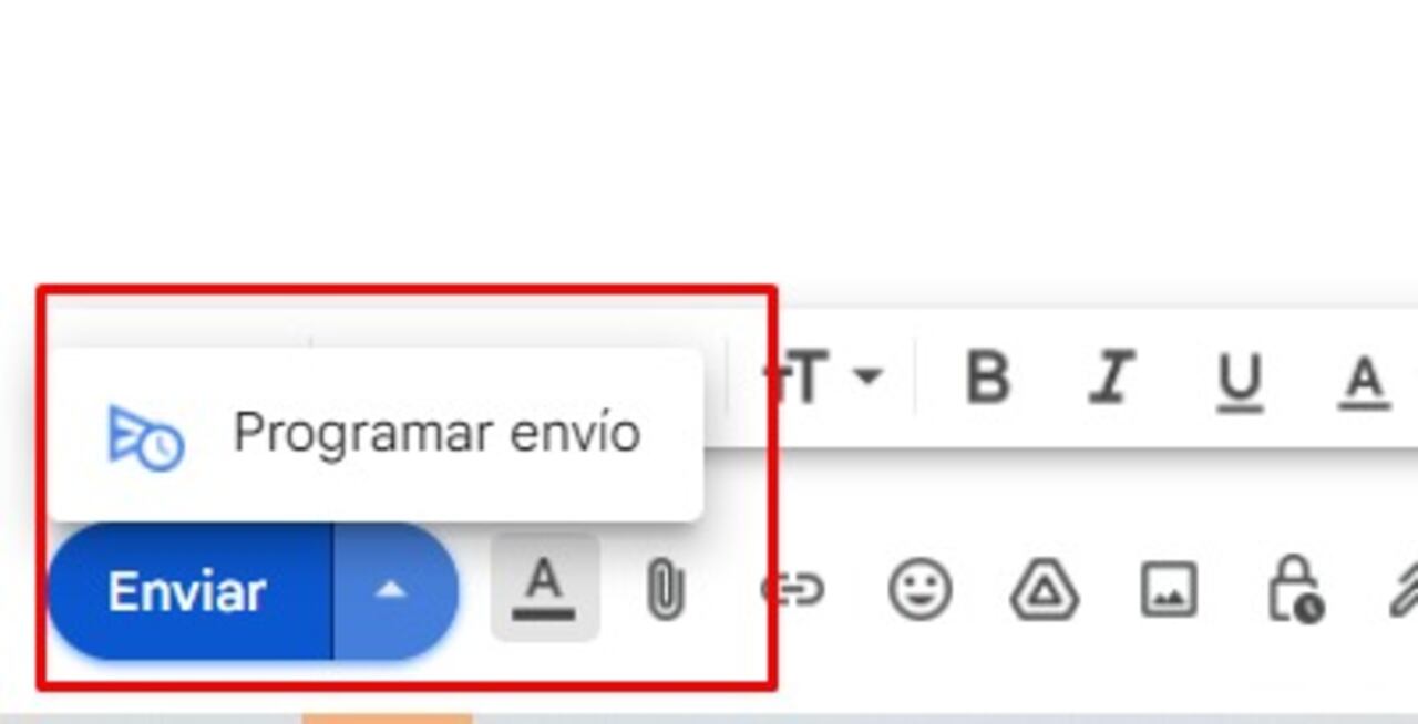 Programar envío de correo en Gmail