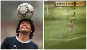 Diego Armando Maradona y su gol en el estadio Hernán Ramírez Villegas