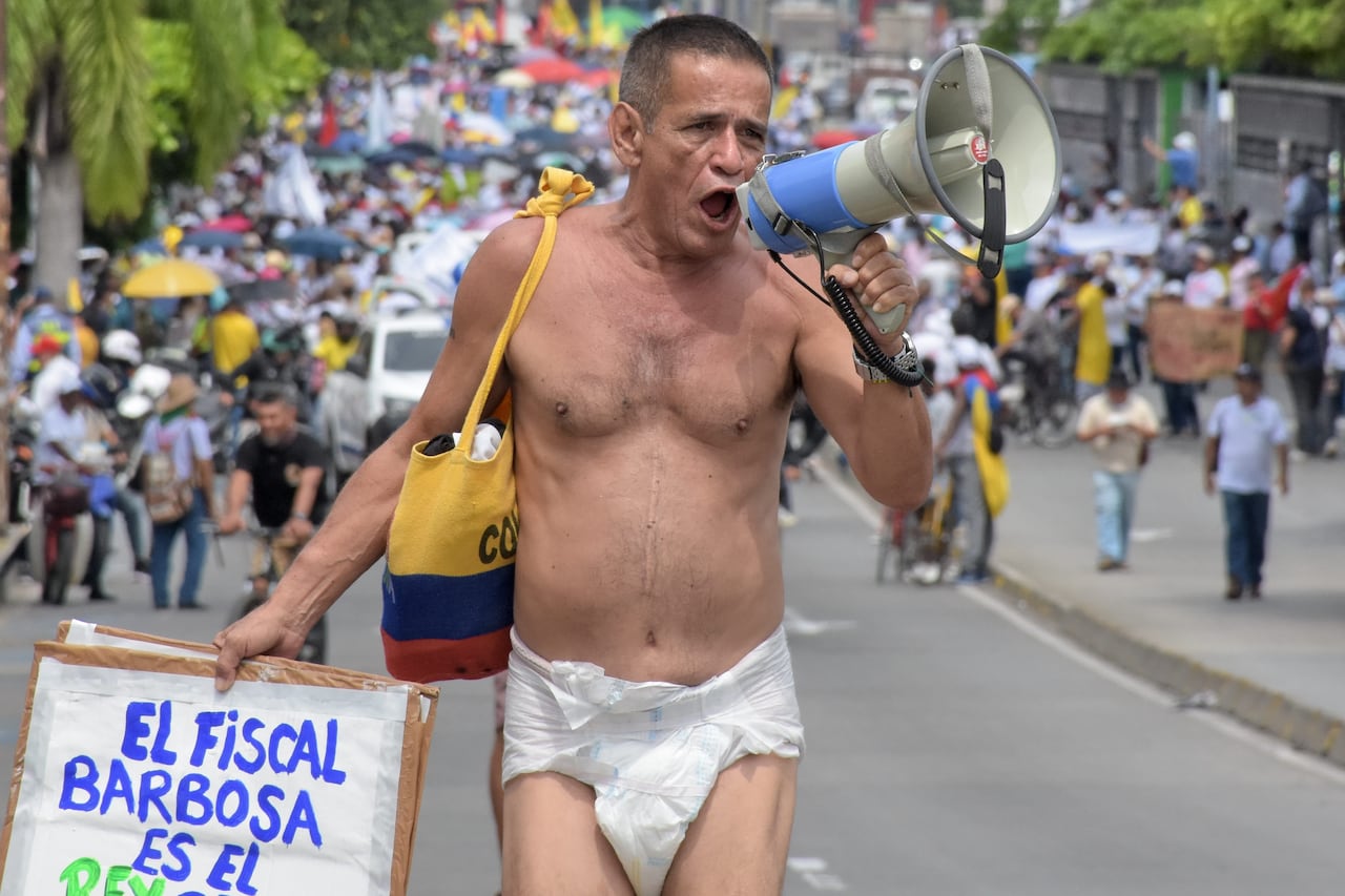 Marcha a favor del Gobierno y las Reformas del Presidente Gustavo Petro.