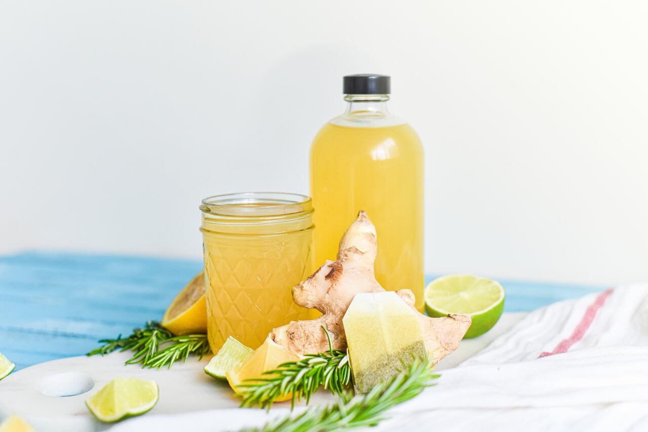té de romero y jengibre