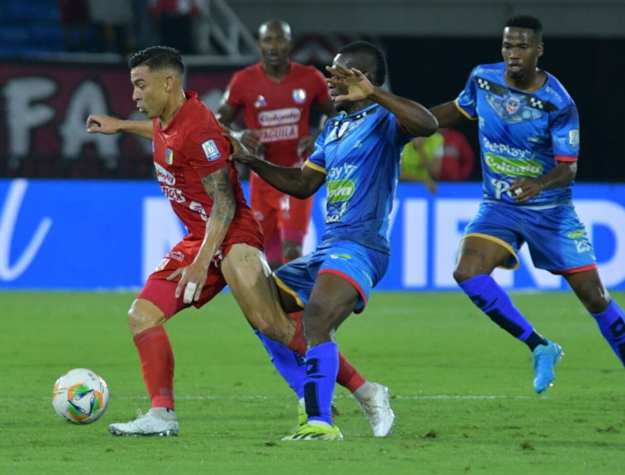 Imágenes del juego entre América de Cali y Fortaleza, por la fecha 12 de la Liga Betplay 2024 II.