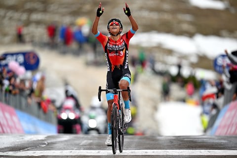 El ciclista colombiano Santiago Buitrago ganó la etapa reina del Giro de Italia.