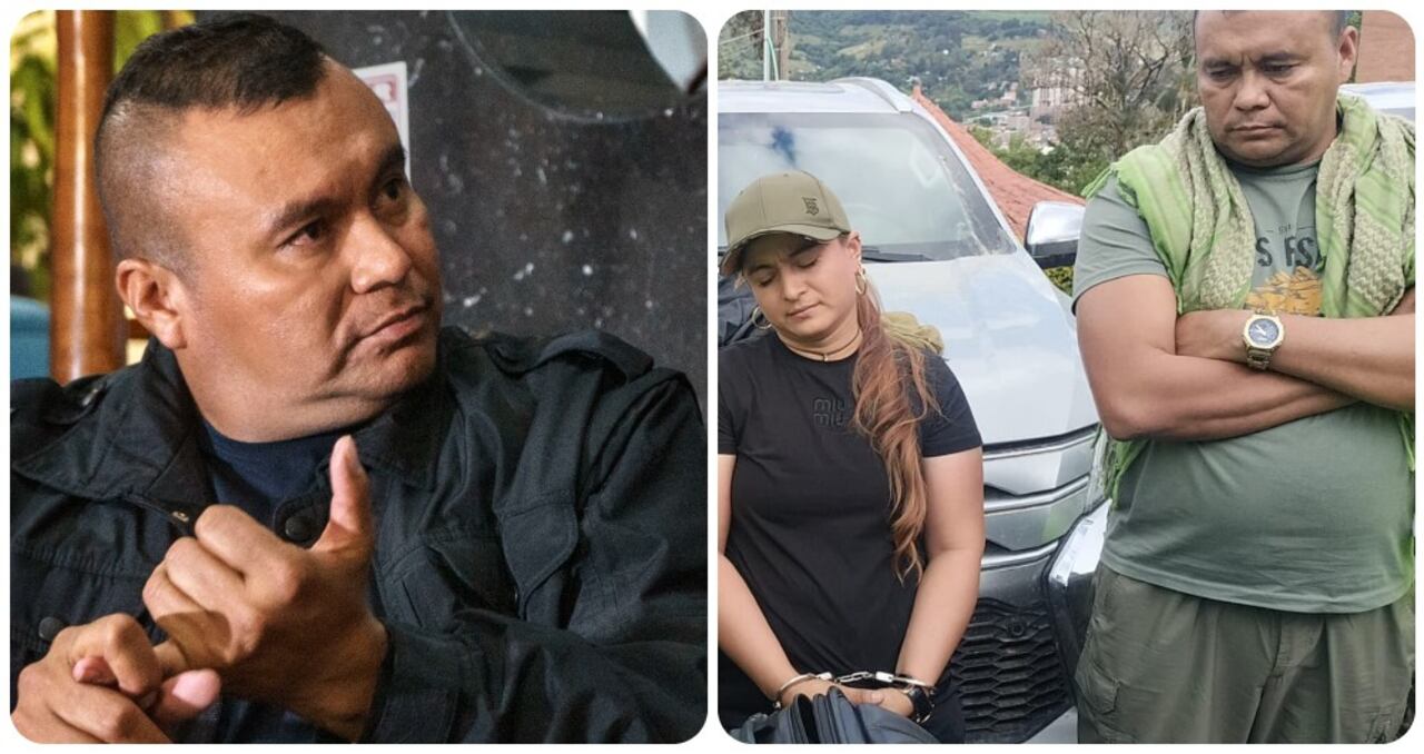 Foto1: Calarcá Córdoba el día en que lo entrevistó SEMANA/FOTO2: Calarcá en el momento en que lo retuvo el Ejército.