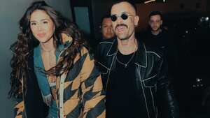Greeicy Rendón y Mike Bahía en medio de su gira por Latinoamérica