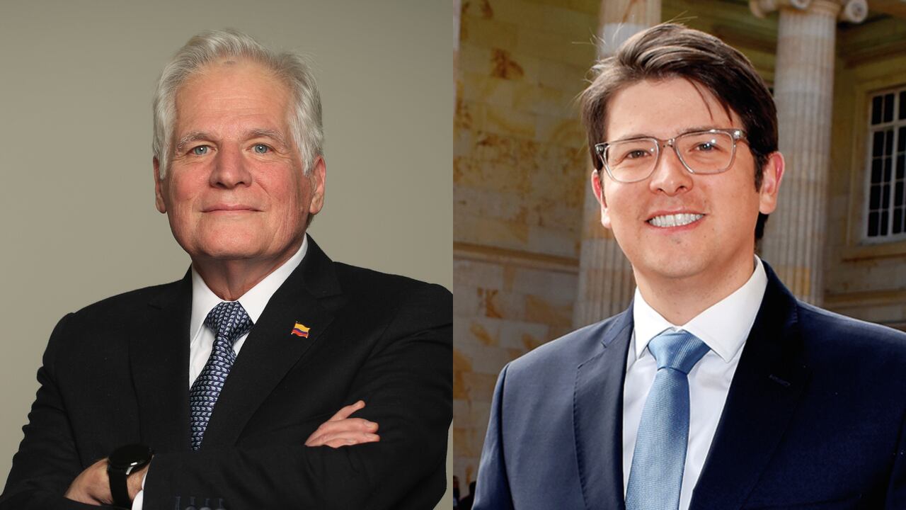 Miguel Uribe Londoño y Miguel Uribe Turbay.