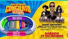 El Superconcierto de la Feria, en el Estadio Pascual Guerrero en Cali, tendrá este año a La India y Marc Anthony.