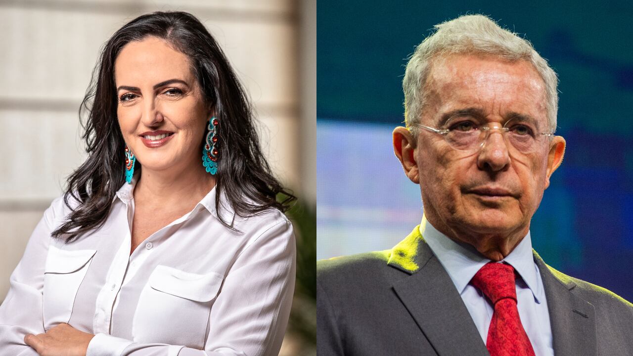 María Fernanda Cabal y Álvaro Uribe.