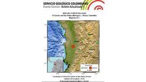 El sismo se sintió en varias del país, no se han registrado daños materiales ni lesionados.