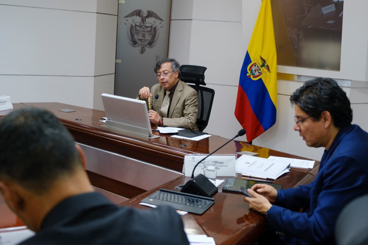 En la noche del martes, 16 de diciembre, se realizó un Consejo de Seguridad en la Casa de Nariño, presidido por el Presidente Gustavo Petro.