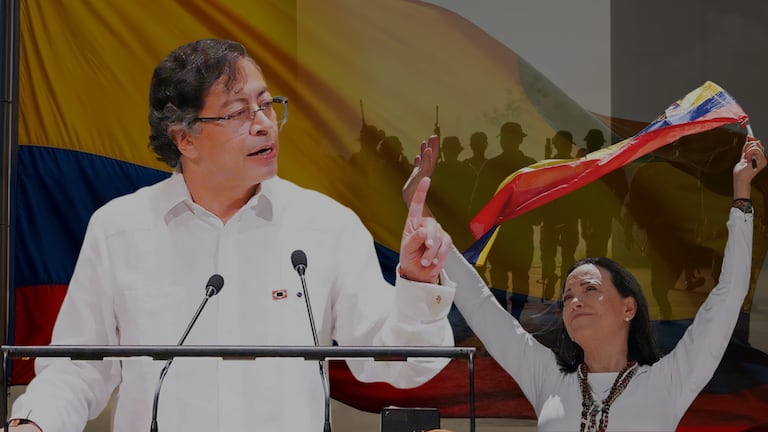 Petro propone diálogo con María Corina Machado desde Colombia.