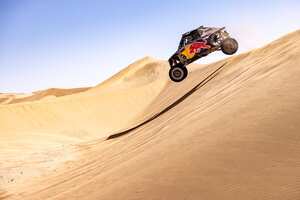 Goncalo Guerreiro (PRT) for Red Bull Off-Road Junior Team is seen at the stage 2 of Rally Dakar 2025 in Bisha, Saudi Arabia on January 05, 2025. // Kin Marcin / Red Bull Content Pool // SI202501050067 // Usage for editorial use only //