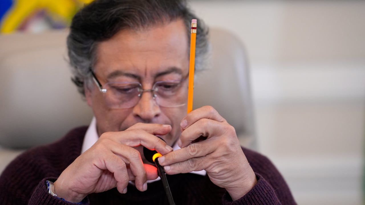 El presidente, Gustavo Petro, en el consejo de ministros del 29 de septiembre de 2025, en Bogotá