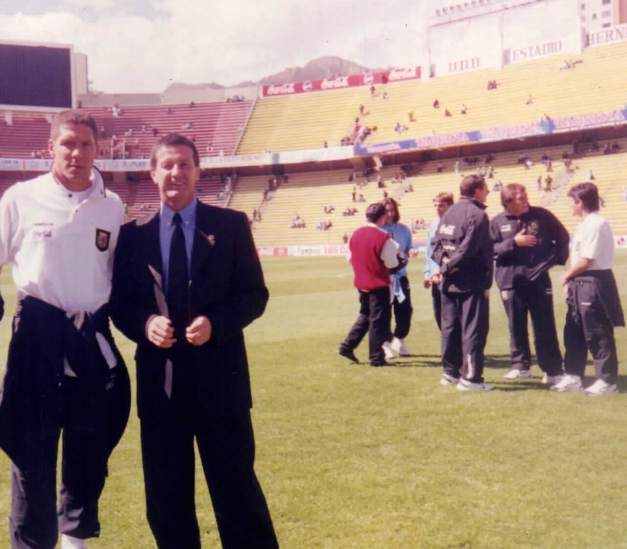 Fernando Paneso con Diego Pablo Simenone.