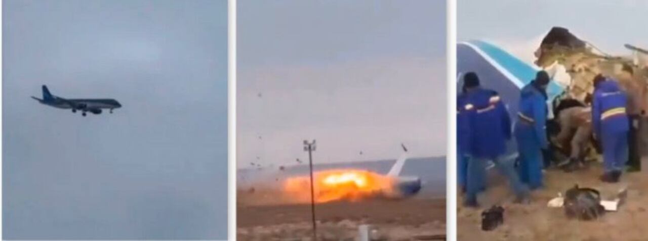 32 personas sobreviven a accidente aéreo en Kazajistán