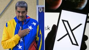 Nicolás Maduro, presidente de Venezuela, y la red social X, propiedad de Elon Musk.