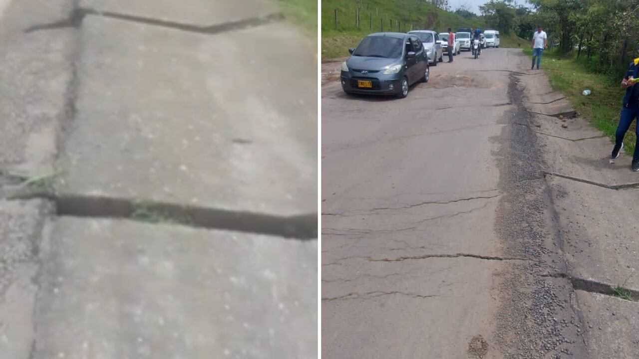 Así se ve la vía Panamericana a la altura de Rosas, Cauca.