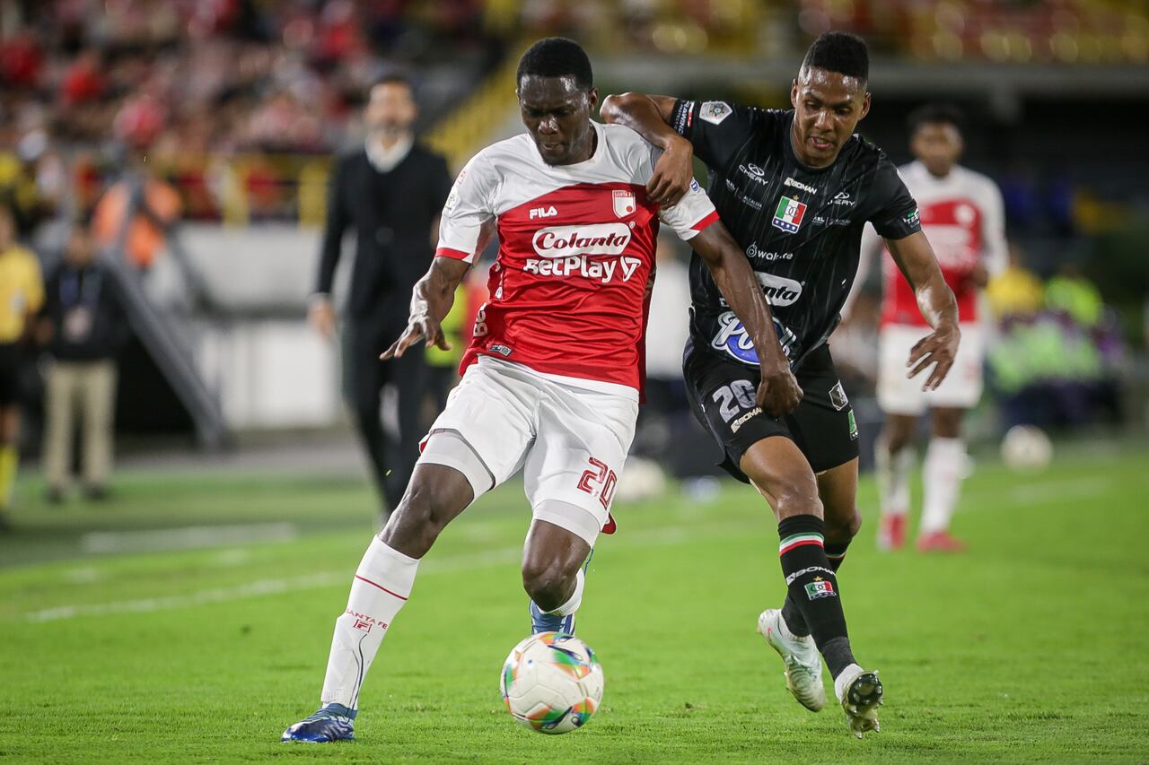 Independiente Santa Fe enfrenta a Once Caldas, en encuentro válido de la Liga I-2025 de la fecha 5 de los cuadrangulares finales, en el Estadio Nemesio Camacho El Campín.