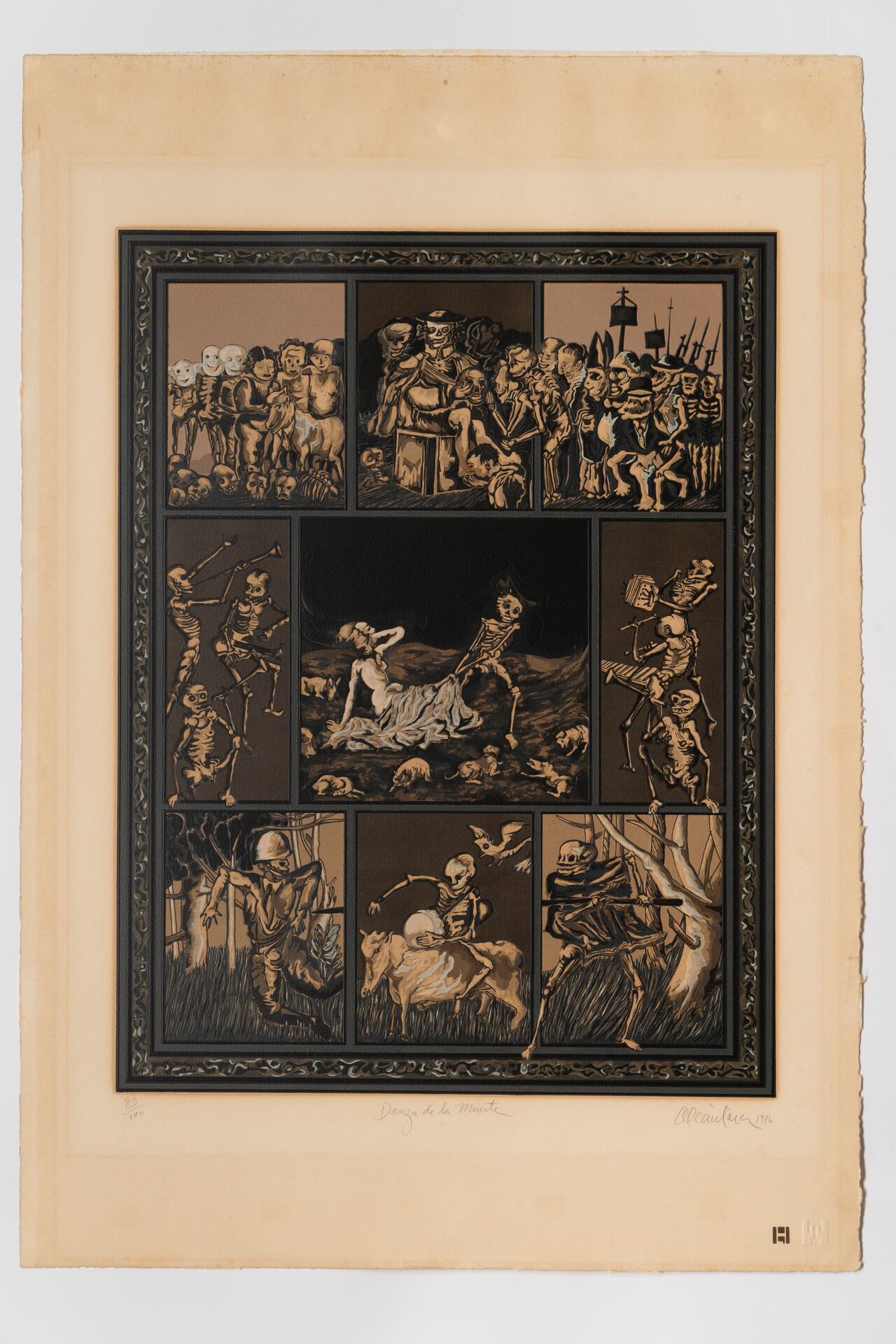 Obra: Danza de la Muerte, del artista Pedro Alcántara.