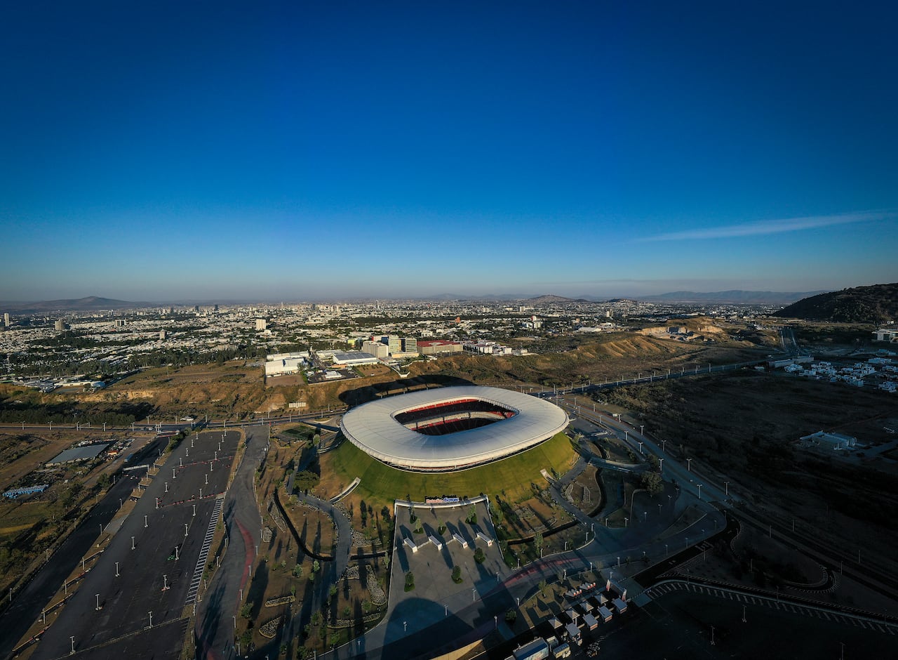 Imagen del estadio de Guadalajara, uno de los estadio de la Copa del Mundo de 2026.