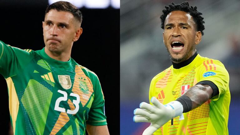 Emiliano Martínez y Pedro Gallese, los porteros de Argentina y Perú respectivamente.