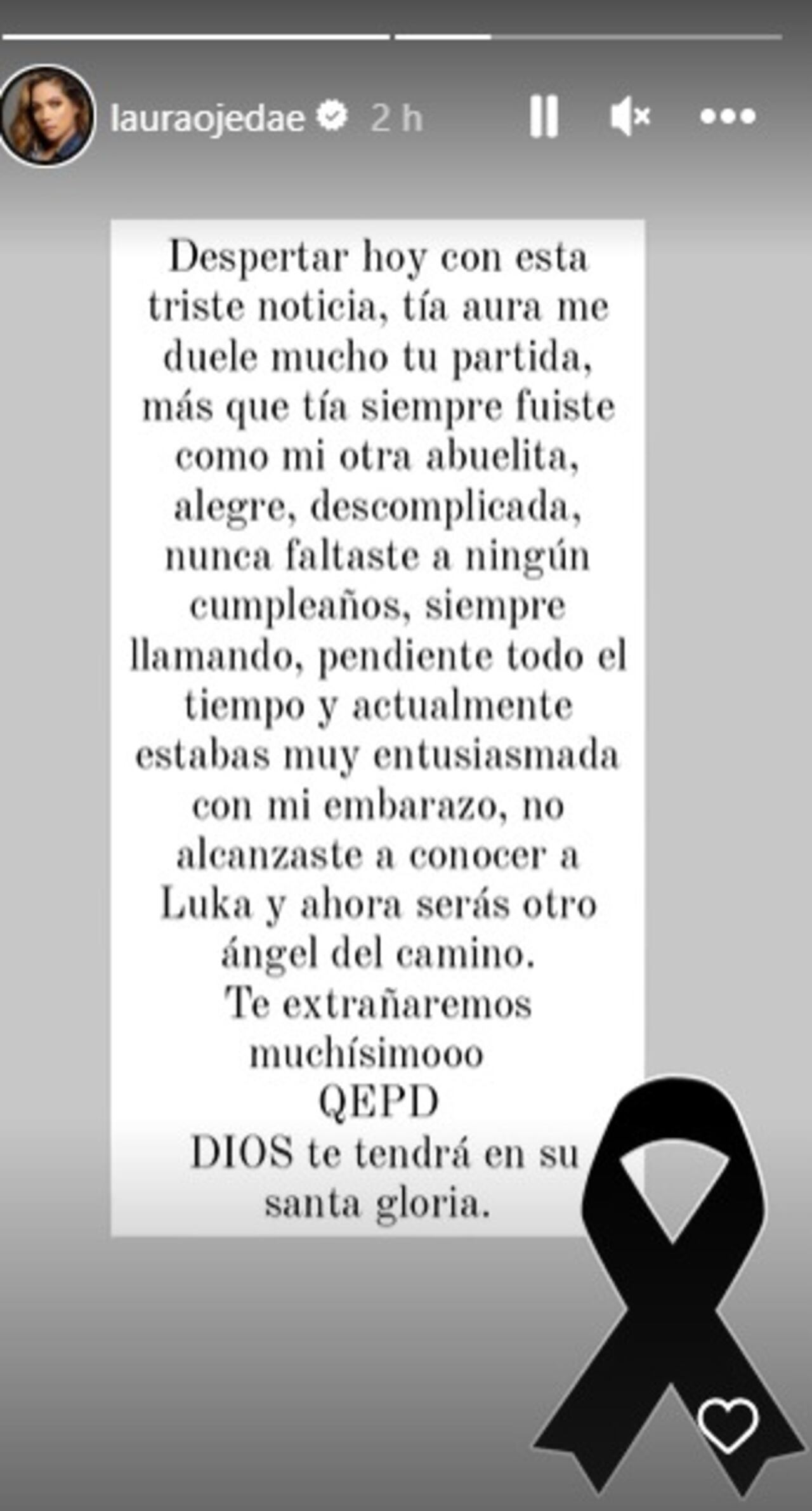 Mensaje de Laura Ojedo