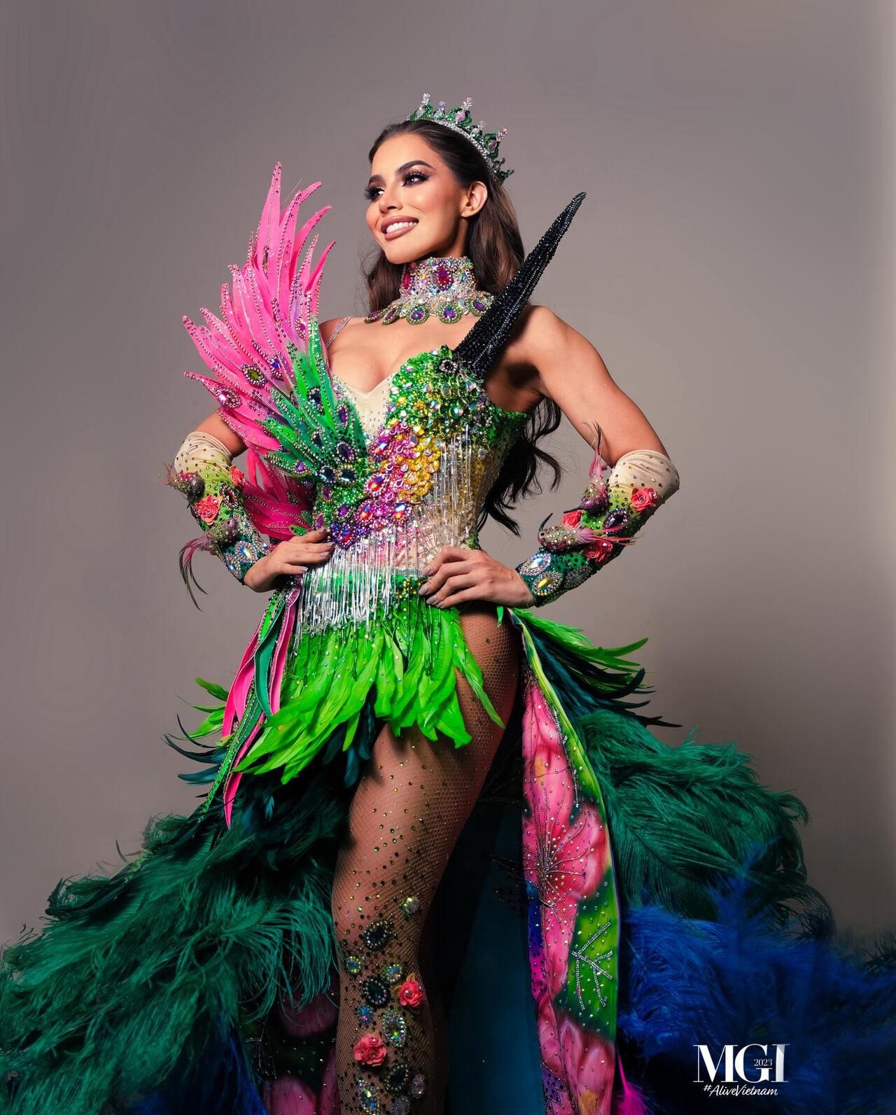 La colombiana María Alejandra, es ingeniera industrial, habla tres idiomas, es amante de las matemáticas, modelo y fanática de Beyoncé.
Foto: Colprensa - Miss Grand Colombia