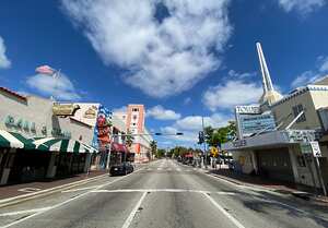 La famosa Calle Ocho, en la Pequeña Habana de Miami.