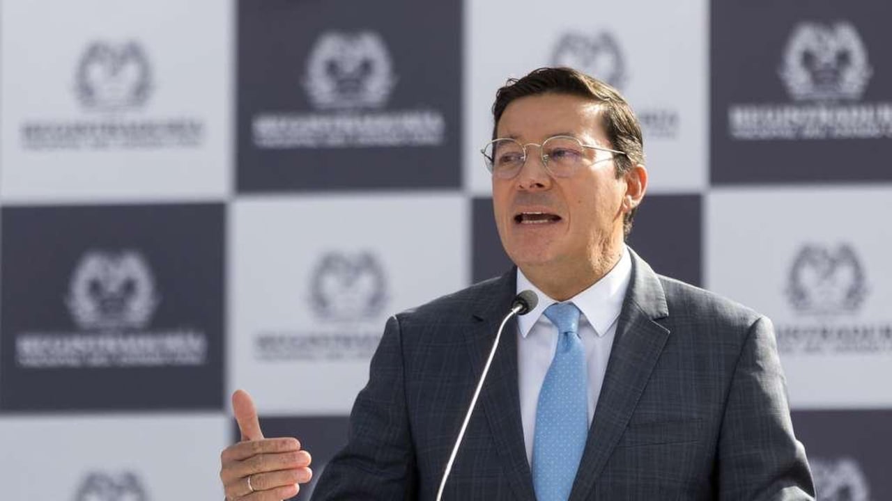 Hernán Penagos, registrador nacional, durante la instalación de las elecciones de consejos de juventudes.