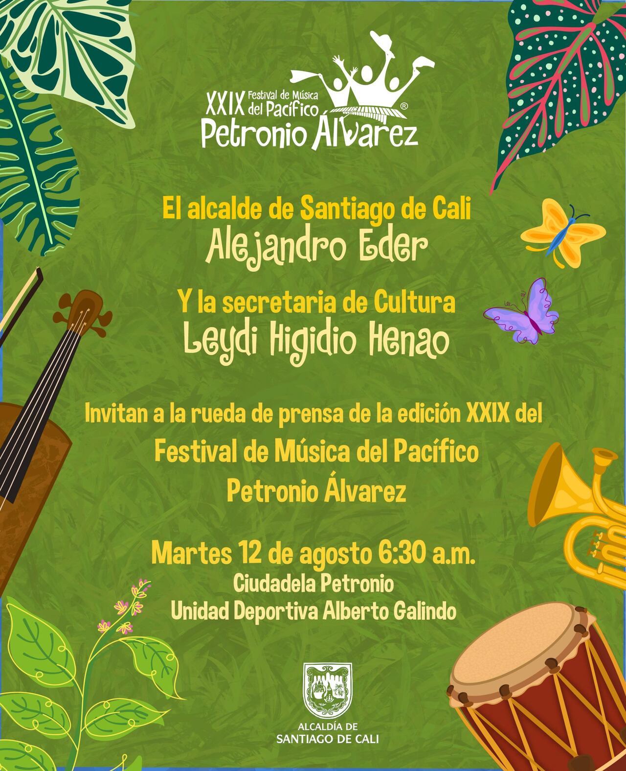 Cali lanza el Petronio Álvarez 2025 con nueva modalidad musical y más de 50 agrupaciones en espacios culturales y comunitarios.