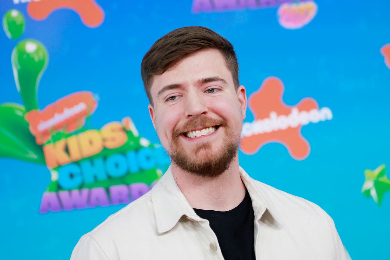 La Jimmy Donaldson en la 36 edición de los Nickelodeon Kids' Choice Awards, 2023.