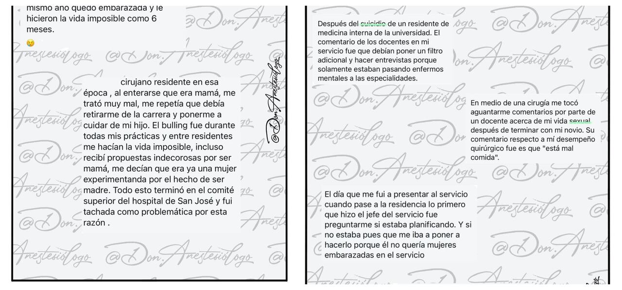 Estos son algunos de los testimonios de malos tratos en residencias.
Cuenta IG: Don Anestesiólogo