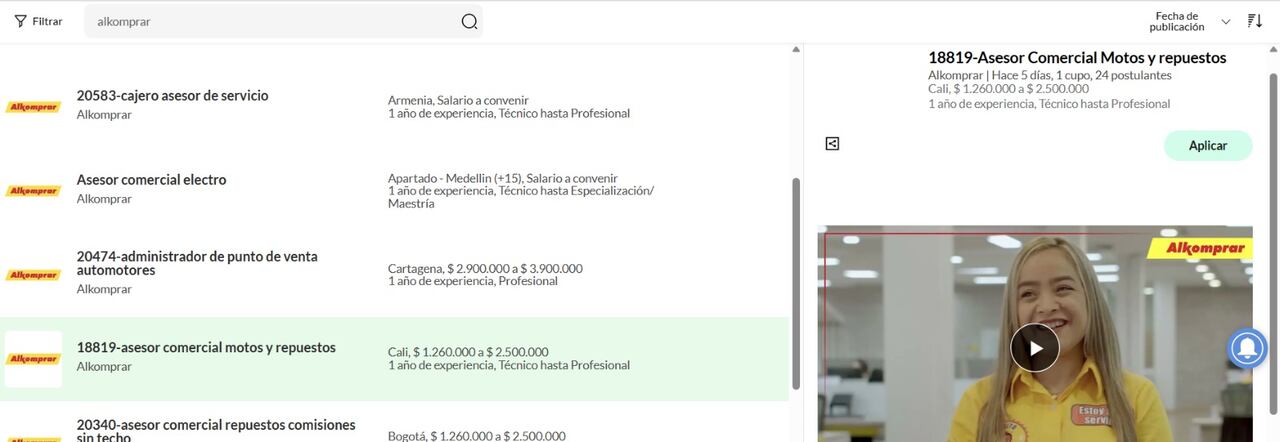 Una vez encuentre la vacante que más se ajuste a sus capacidades, simplemente tiene que aplicar.