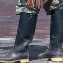Botas de un guerrillero de las Farc.