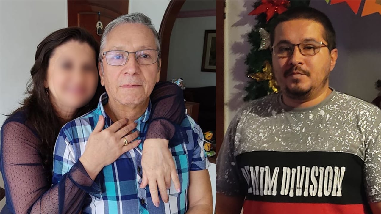 Nelson Fabián Forero (Derecha) fue capturado en enero de 2021 en Choachí, Cundinamarca, luego de atacar a su progenitor, el señor Nelson Forero (Izquierda) con un puñal.