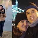 El periodista de Séptimo Día se casó con su colega, a quién conoció trabajando en el mismo programa.