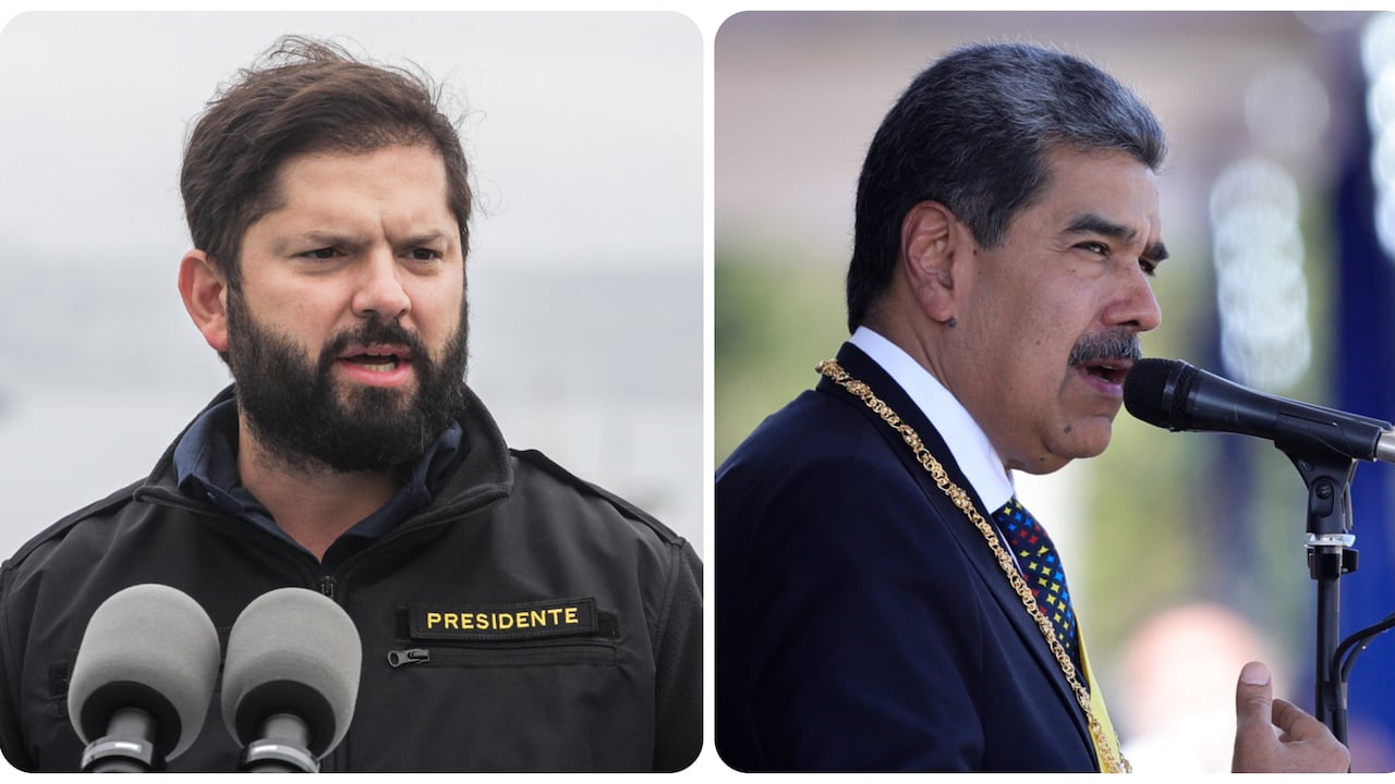 Gabriel Boric y Nicolás Maduro