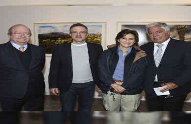 Benjamín Villegas, Gabriel Eisenband, Julia Miranda y Jean-Claude Bessudo.