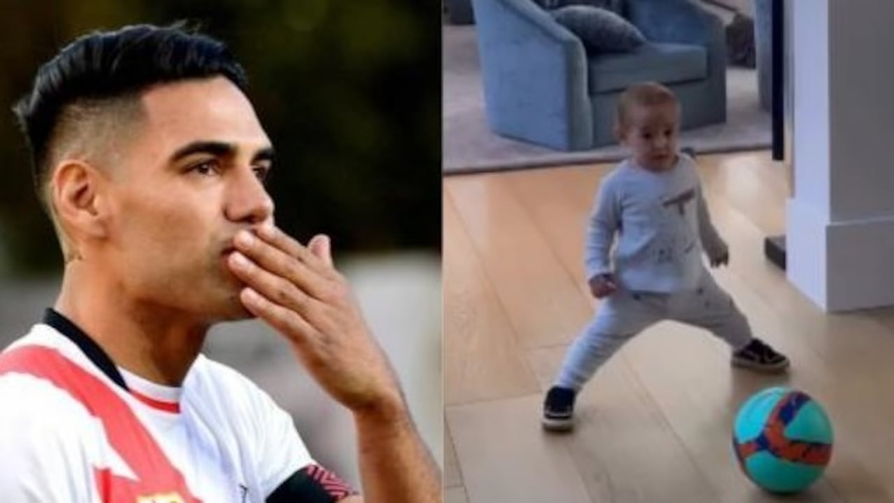 Radamel Falcao García es visto redes sociales frecuentemente compartiendo con sus hijos. Foto: EFE y Captura Pantalla cuenta oficial de Radamel Falcao García @FALCAO