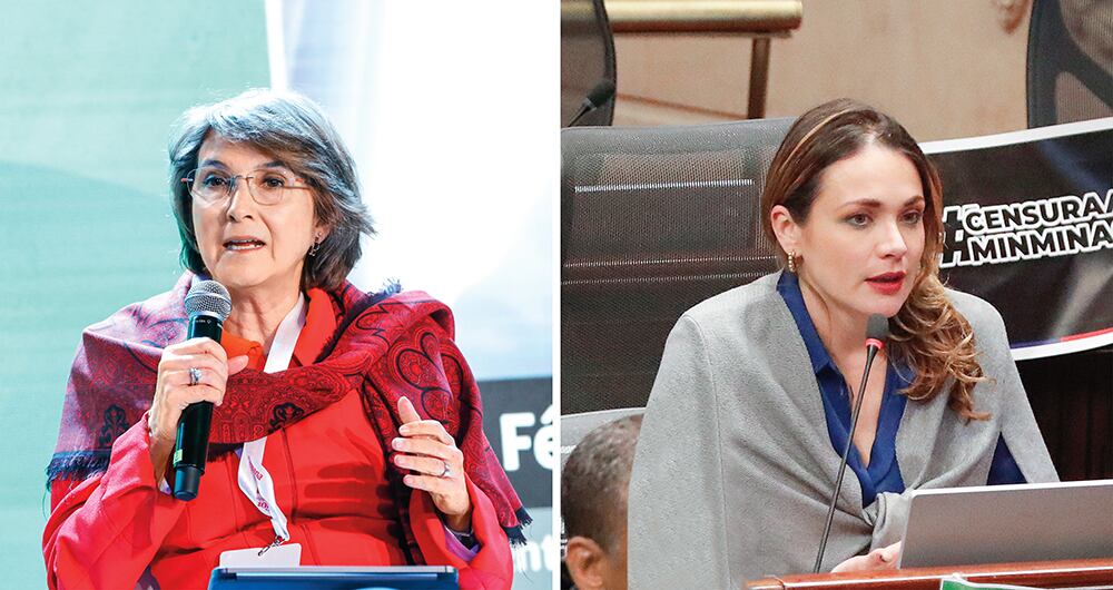   Carolina Arbeláez y Julia Miranda se convirtieron en objetivo de las bodegas, recibiendo todo tipo de calificativos por impulsar la creación de la subcomisión para concertar la reforma a la salud. 