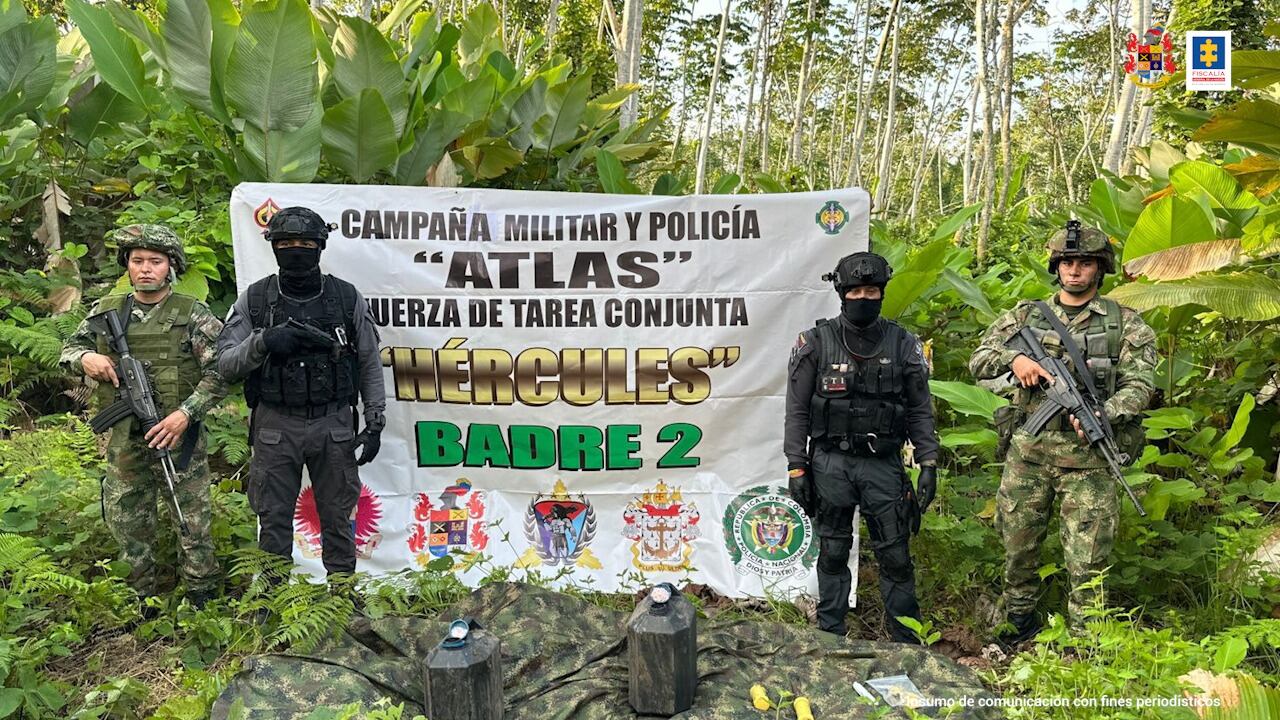 Descubren material explosivo con el que disidencias pretenderían atentar contra oleoductos, instalaciones militares y aeropuerto de Tumaco