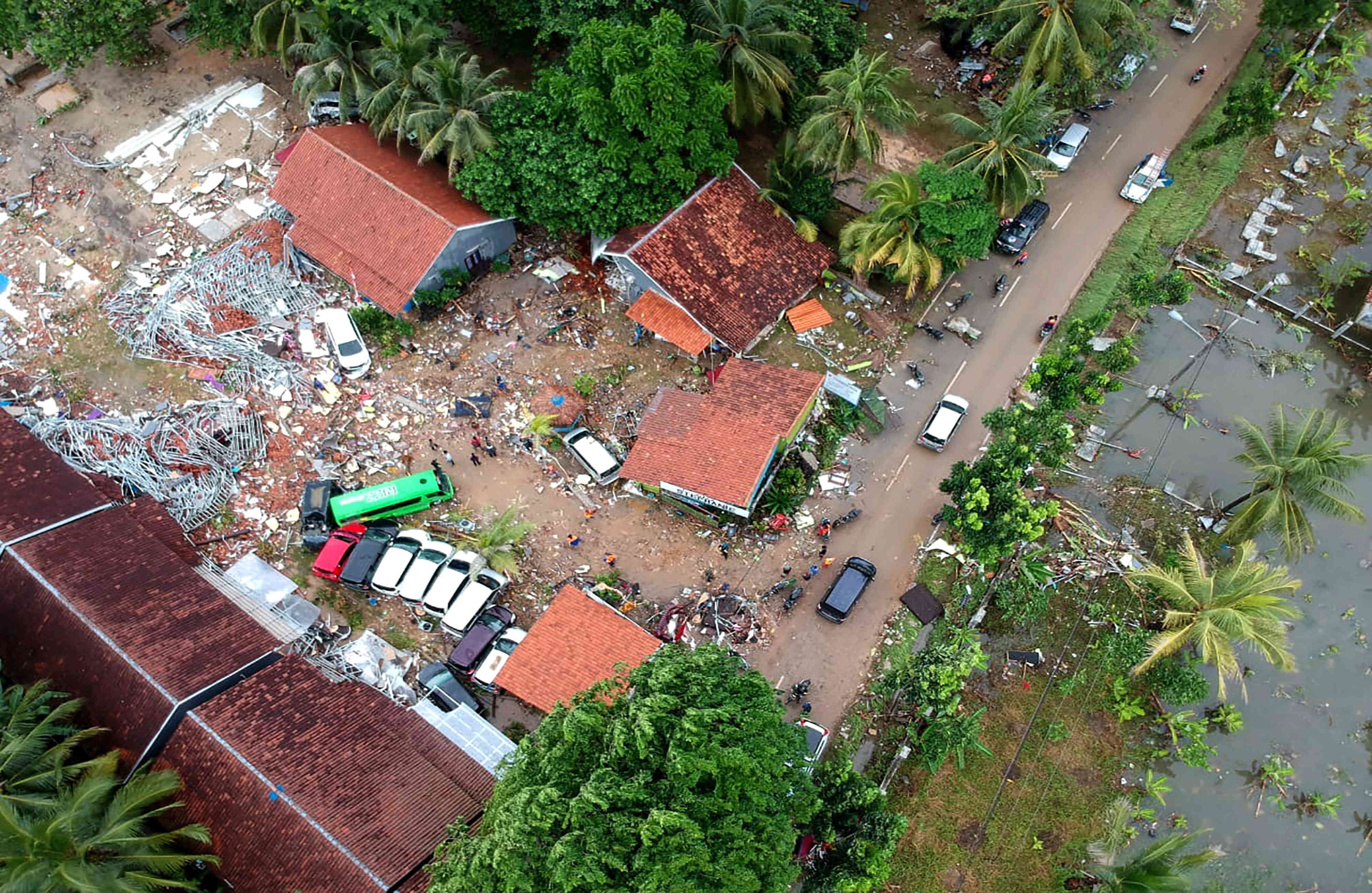 Tsunami en Indonesia. Foto/AFP