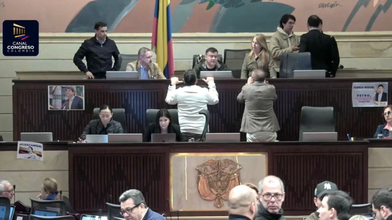 Plenaria de la Cámara de Representantes en sesiones extraordinarias para la discusión de la reforma pensional.