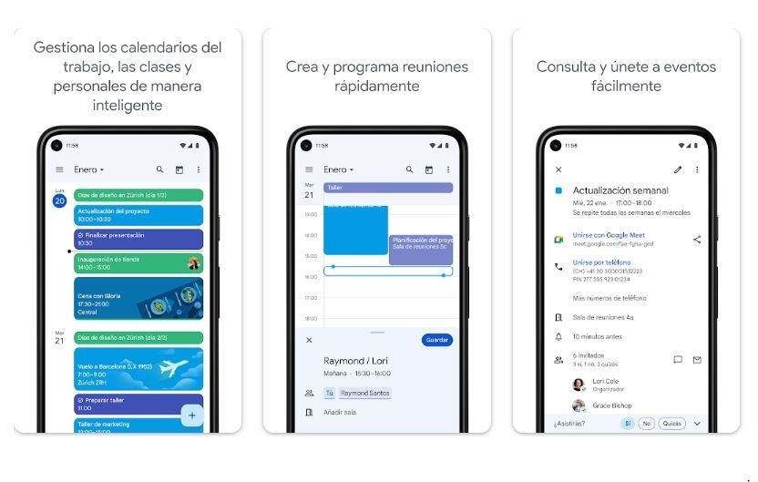 La aplicación ‘calendario’ de Google permite compartir la ubicación con otros usuarios en momentos puntuales del día.