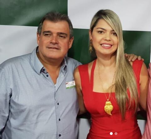 Luisa Jaramillo, mujer que ganó un seco de la Lotería de Medellín, donde su esposo, el ex diputado Rubén Darío Callejas, era subgerente comercial.