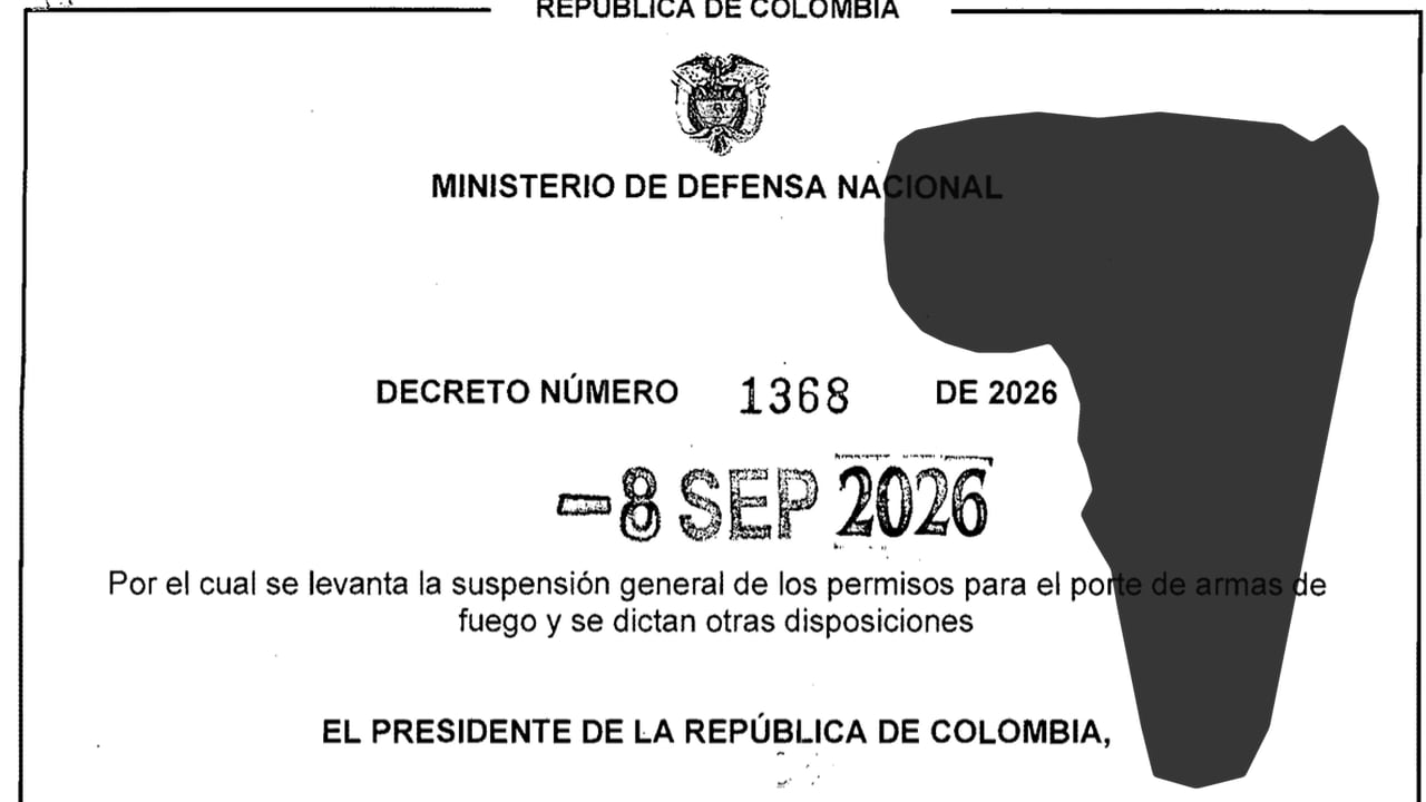 “La noticia de reincorporar el porte legal de armas nos parece que tiene todo el sentido”, dijo el senador Hernán Cadavid.