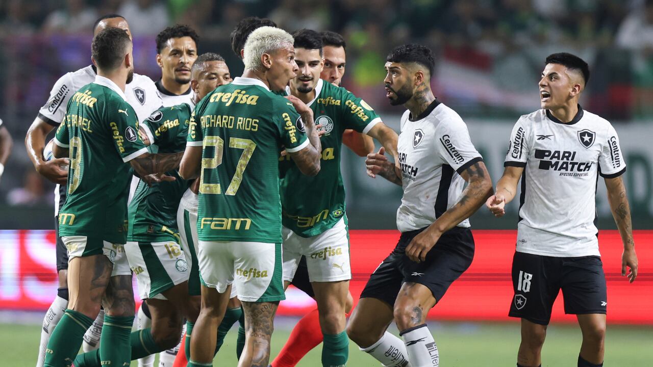 Richard Ríos salió eliminado con Palmeiras de la Copa Libertadores 2024