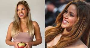 De izquierda a derecha: Melissa Martínez y Shakira.