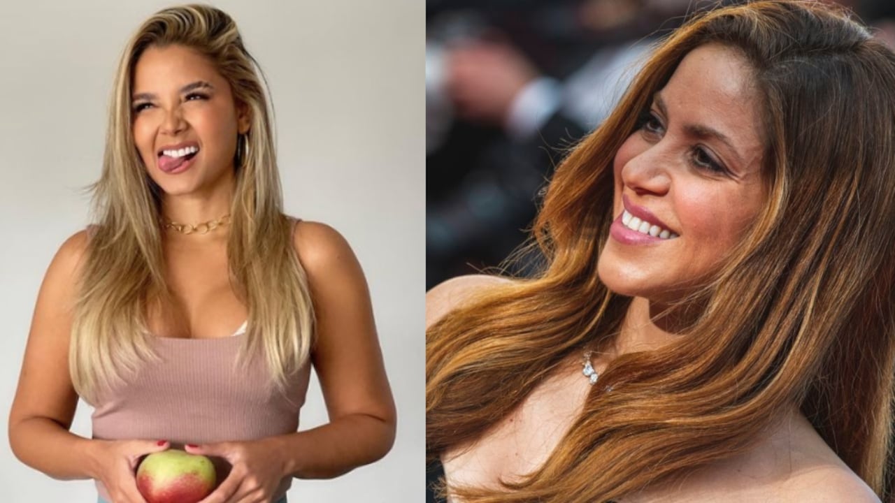 De izquierda a derecha: Melissa Martínez y Shakira.