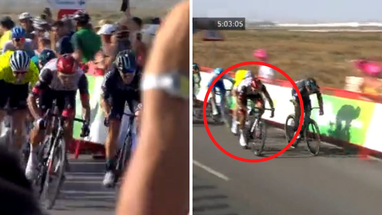 Juan Sebastián Molano por poco se queda con la etapa 11 de La Vuelta 2022.