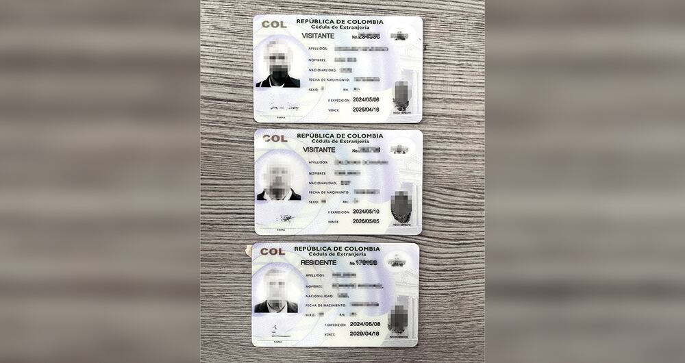 Los defectos de las cédulas de extranjería.